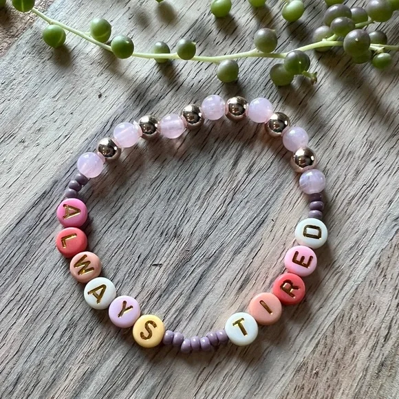 Handmade Jewelry Always Tired Post Malone Beaded Bracelet